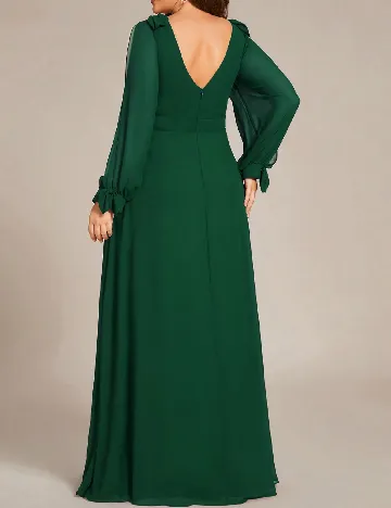 Rochie lunga Ever-Pretty Plus Size, verde