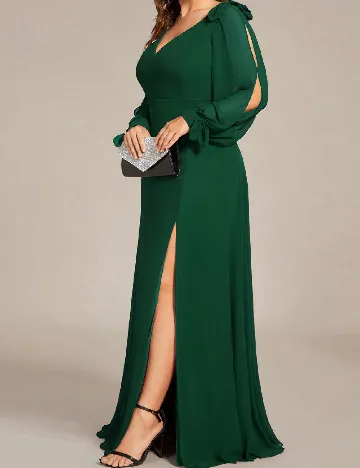 Rochie lunga Ever-Pretty Plus Size, verde