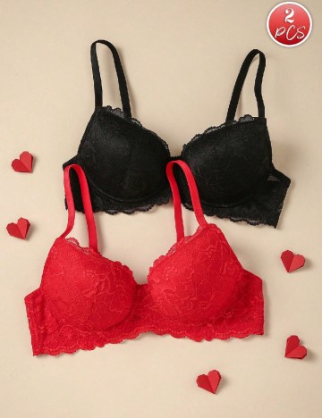 Set sutiene 2 bucati SHEIN, mix culori