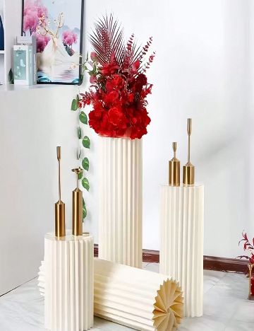 Set accesorii decorative, 40, 60, 80 cm 3 bucati SHEIN, alb