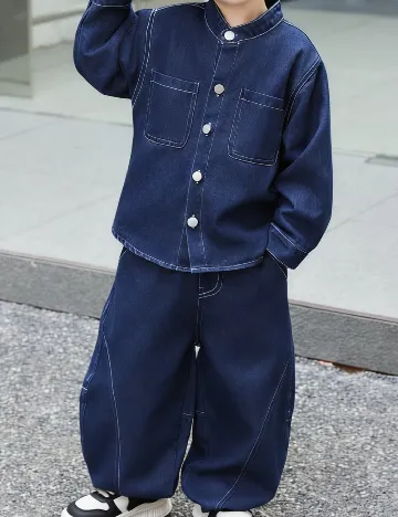 Compleu Shein Kids, bleumarin