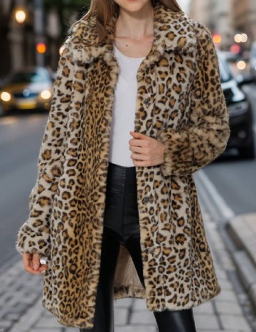 Palton Giolshon, animal print
