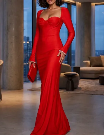 Rochie lunga SHEIN, rosu