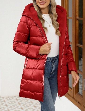 Geaca reversibila Giolshon, rosu