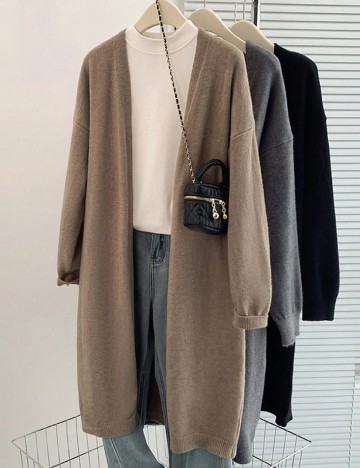 Cardigan SHEIN, maro
