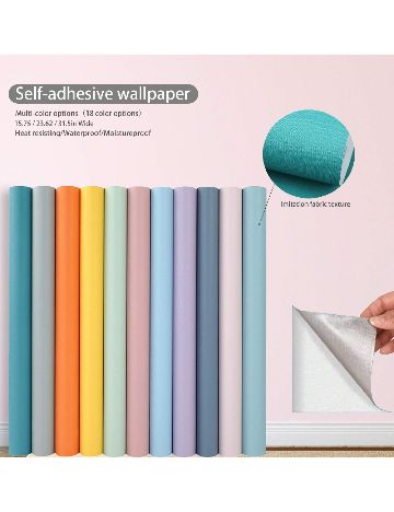 Tapet autocolant, 80 x 1000 cm SHEIN, albastru