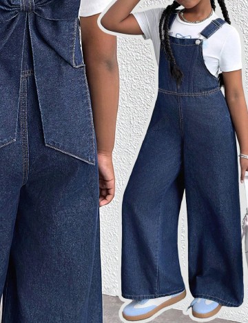Salopeta Shein Kids, bleumarin