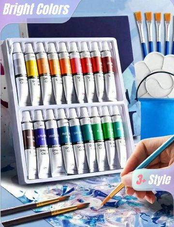 Acuarele, 12 bucati SHEIN, mix culori