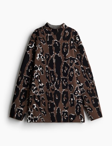 Rochie scurta H&M, animal print