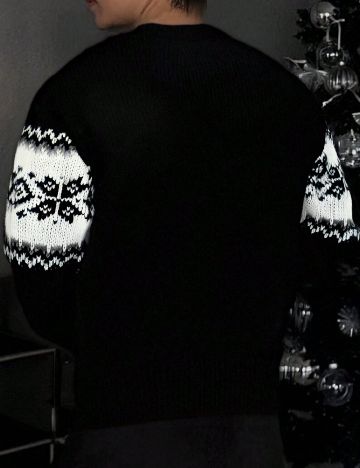 Bluza SHEIN, negru/alb