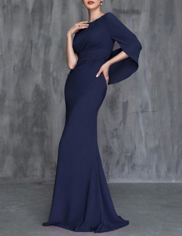 Rochie lunga Mosy, bleumarin