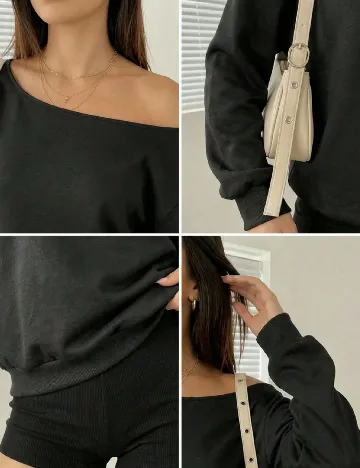 Bluza SHEIN, negru