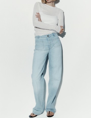 Blugi H&M, bleu
