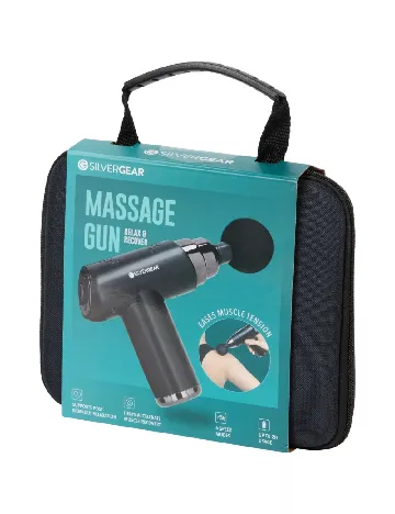 Pistol de masaj SILVERGEAR, negru
