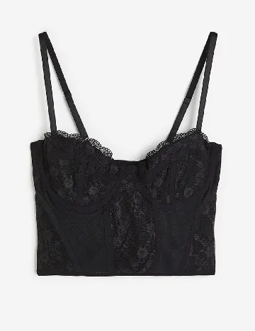 Top H&M, negru