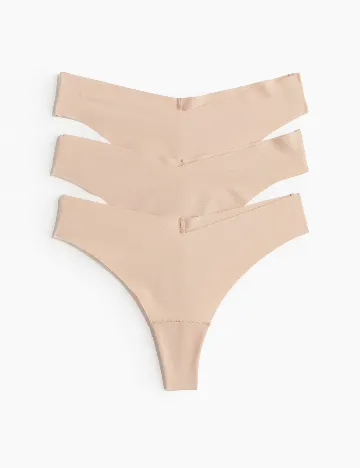 Set chiloti 3 perechi H&M, crem