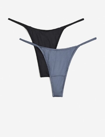 Set chiloti 2 perechi H&M, negru/albastru
