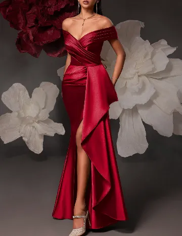 Rochie lunga VIPGIRL, rosu
