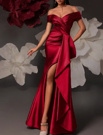 Rochie lunga VIPGIRL, rosu
