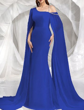 Rochie lunga EONGOA, albastru
