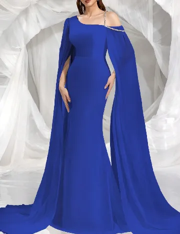 Rochie lunga EONGOA, albastru