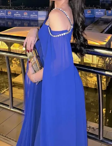 Rochie lunga EONGOA, albastru
