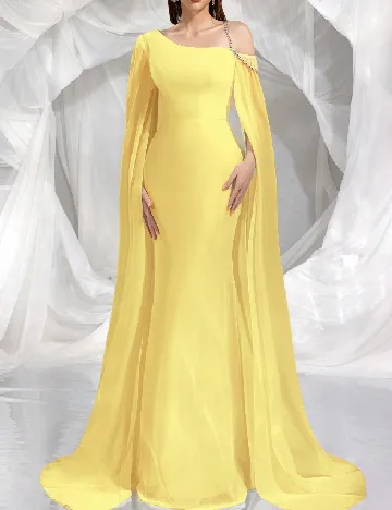 Rochie lunga EONGOA, galben