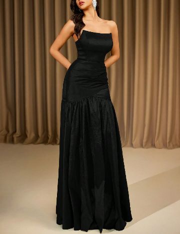 Rochie lunga Love&Lemonade, negru
