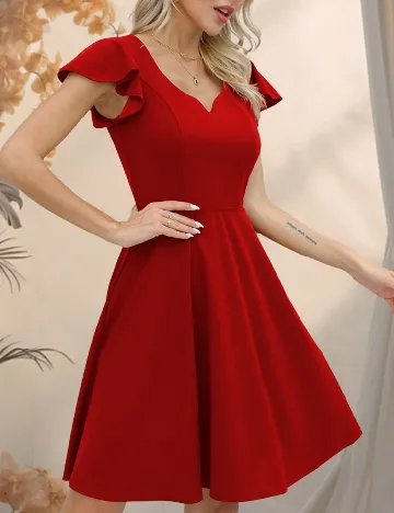 Rochie scurta Missufe, rosu