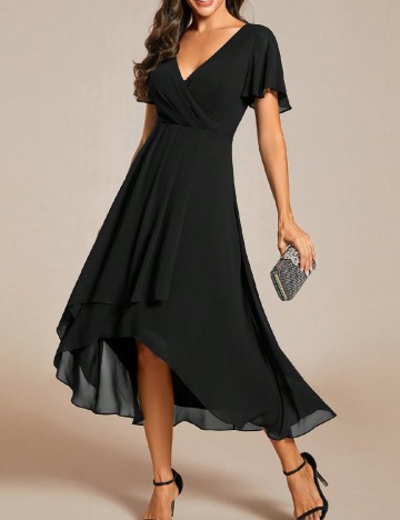 Rochie medie Ever-Pretty, negru