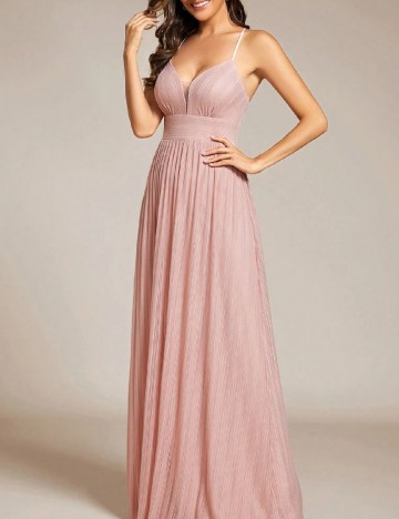 Rochie lunga Ever-Pretty, roz