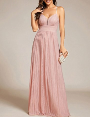 Rochie lunga Ever-Pretty, roz