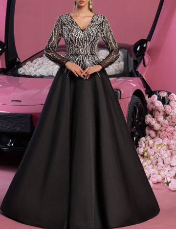 Rochie lunga Faeriesty, negru