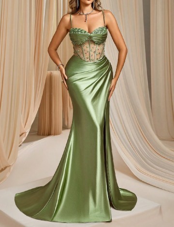 Rochie lunga SHEIN, verde