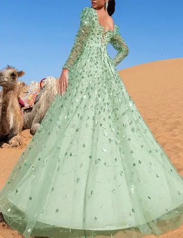 Rochie lunga Faeriesty, verde