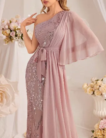 Rochie lunga Toleen, roz
