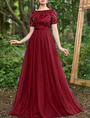 Rochie lunga Faeriesty, rosu