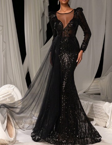 Rochie lunga Faeriesty, negru