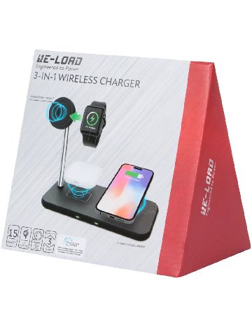 Încărcător wireless 3-în-1 Re-load, alb