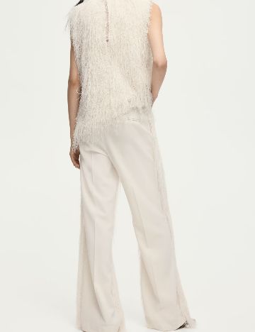 Pantaloni H&M, ecru