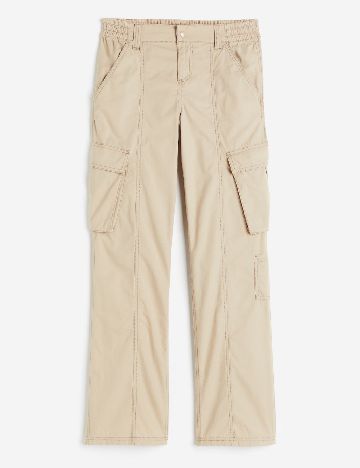 Pantaloni H&M, crem