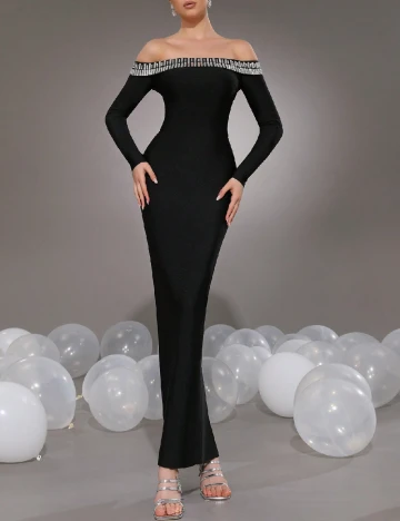 Rochie lunga SHEIN, negru