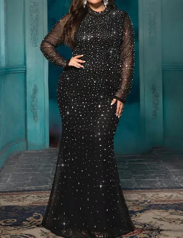 Rochie lunga SHEIN CURVE, negru