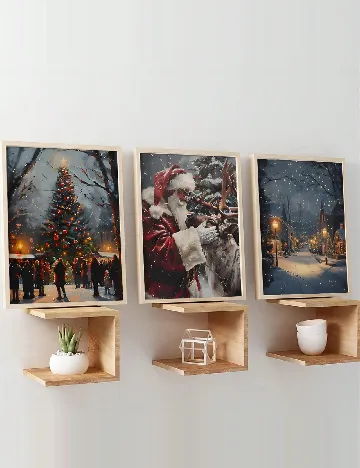 Set postere, 50 x 70 cm 3 bucati SHEIN, mix culori