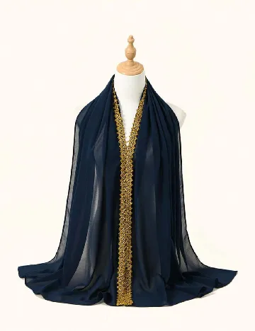 Esarfa SHEIN, bleumarin