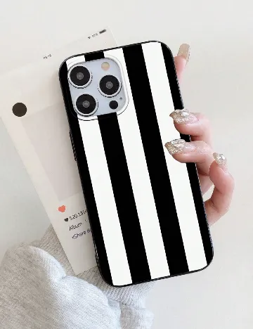 Husa Samsung Galaxy A54 SHEIN, alb/negru