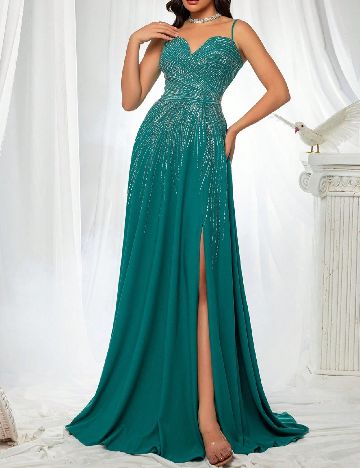 Rochie lunga Smilprince, turcoaz