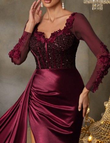 Rochie lunga Faeriesty, grena