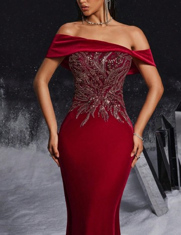 Rochie lunga VIPGIRL, rosu