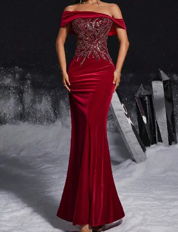 Rochie lunga VIPGIRL, rosu